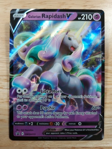 Galarian rapidash swsh111 nm - rapidash, v
