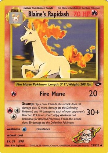 Pokemon blaine rapidash - pokemon,