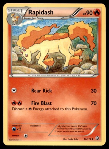 Rapidash 114 steam - 17/114, siege