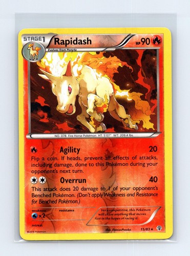 Rapidash rare - 15/83,
