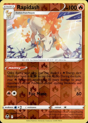 Rapidash reverse holo - rapidash,